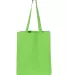 Q-Tees Q125400 27L Jumbo Shopping Bag Lime front view