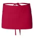 Q-Tees Q2115 Waist Apron with Pockets Red front view