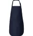 Q-Tees Q4350 Full-Length Apron with Pockets Navy front view