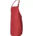 Q-Tees Q4350 Full-Length Apron with Pockets Red side view