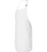 Q-Tees Q4350 Full-Length Apron with Pockets White side view