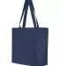 Q-Tees Q611 25L Zippered Tote Navy side view