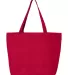 Q-Tees Q611 25L Zippered Tote Red front view