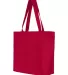 Q-Tees Q611 25L Zippered Tote Red side view