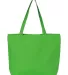 Q-Tees Q611 25L Zippered Tote Lime back view