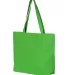 Q-Tees Q611 25L Zippered Tote Lime side view