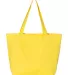 Q-Tees Q611 25L Zippered Tote Yellow back view