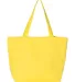 Q-Tees Q611 25L Zippered Tote Yellow front view