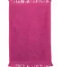 Q-Tees T100 Fringed Fingertip Towel Hot Pink side view
