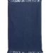 Q-Tees T100 Fringed Fingertip Towel Navy front view