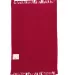 Q-Tees T100 Fringed Fingertip Towel Red back view