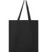 Q-Tees Q800 Promotional Tote Black back view