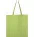 Q-Tees Q800 Promotional Tote Lime back view