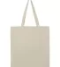 Q-Tees Q800 Promotional Tote Natural back view