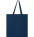 Q-Tees Q800 Promotional Tote Navy back view