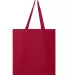 Q-Tees Q800 Promotional Tote Red back view