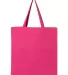 Q-Tees Q800 Promotional Tote Hot Pink back view