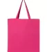 Q-Tees Q800 Promotional Tote Hot Pink front view