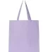 Q-Tees Q800 Promotional Tote Lavender back view