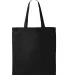 Q-Tees QTB Economical Tote in Black back view