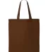 Q-Tees QTB Economical Tote in Chocolate front view