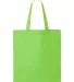 Q-Tees QTB Economical Tote in Lime back view