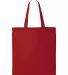 Q-Tees QTB Economical Tote in Red back view