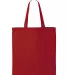 Q-Tees QTB Economical Tote in Red front view