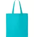 Q-Tees QTB Economical Tote in Turquoise back view