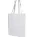 Q-Tees QTB Economical Tote in White side view