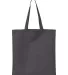 Q-Tees QTB Economical Tote in Charcoal back view