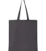 Q-Tees QTB Economical Tote in Charcoal front view