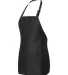 Q-Tees Q4250 Full-Length Apron with Pouch Pocket Black side view