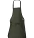 Q-Tees Q4250 Full-Length Apron with Pouch Pocket Forest back view