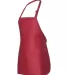 Q-Tees Q4250 Full-Length Apron with Pouch Pocket Red side view