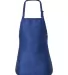Q-Tees Q4250 Full-Length Apron with Pouch Pocket Royal front view