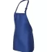 Q-Tees Q4250 Full-Length Apron with Pouch Pocket Royal side view