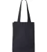 Q-Tees Q1000 12L Gussetted Shopping Bag Navy back view