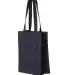Q-Tees Q1000 12L Gussetted Shopping Bag Navy side view