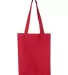 Q-Tees Q1000 12L Gussetted Shopping Bag Red back view
