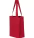 Q-Tees Q1000 12L Gussetted Shopping Bag Red side view