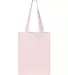 Q-Tees Q1000 12L Gussetted Shopping Bag Light Pink back view