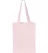 Q-Tees Q1000 12L Gussetted Shopping Bag Light Pink front view