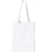 Q-Tees Q1000 12L Gussetted Shopping Bag White back view