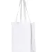 Q-Tees Q1000 12L Gussetted Shopping Bag White side view