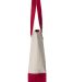 Q-Tees Q1300 19L Zippered Tote in Natural/ red