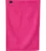 Q-Tees T200 Hemmed Hand Towel Hot Pink back view
