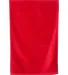 Q-Tees T200 Hemmed Hand Towel Red side view