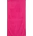 Q-Tees QV3060 Velour Beach Towel in Hot pink back view