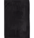 Q-Tees T300 Deluxe Hemmed Hand Towel Black front view